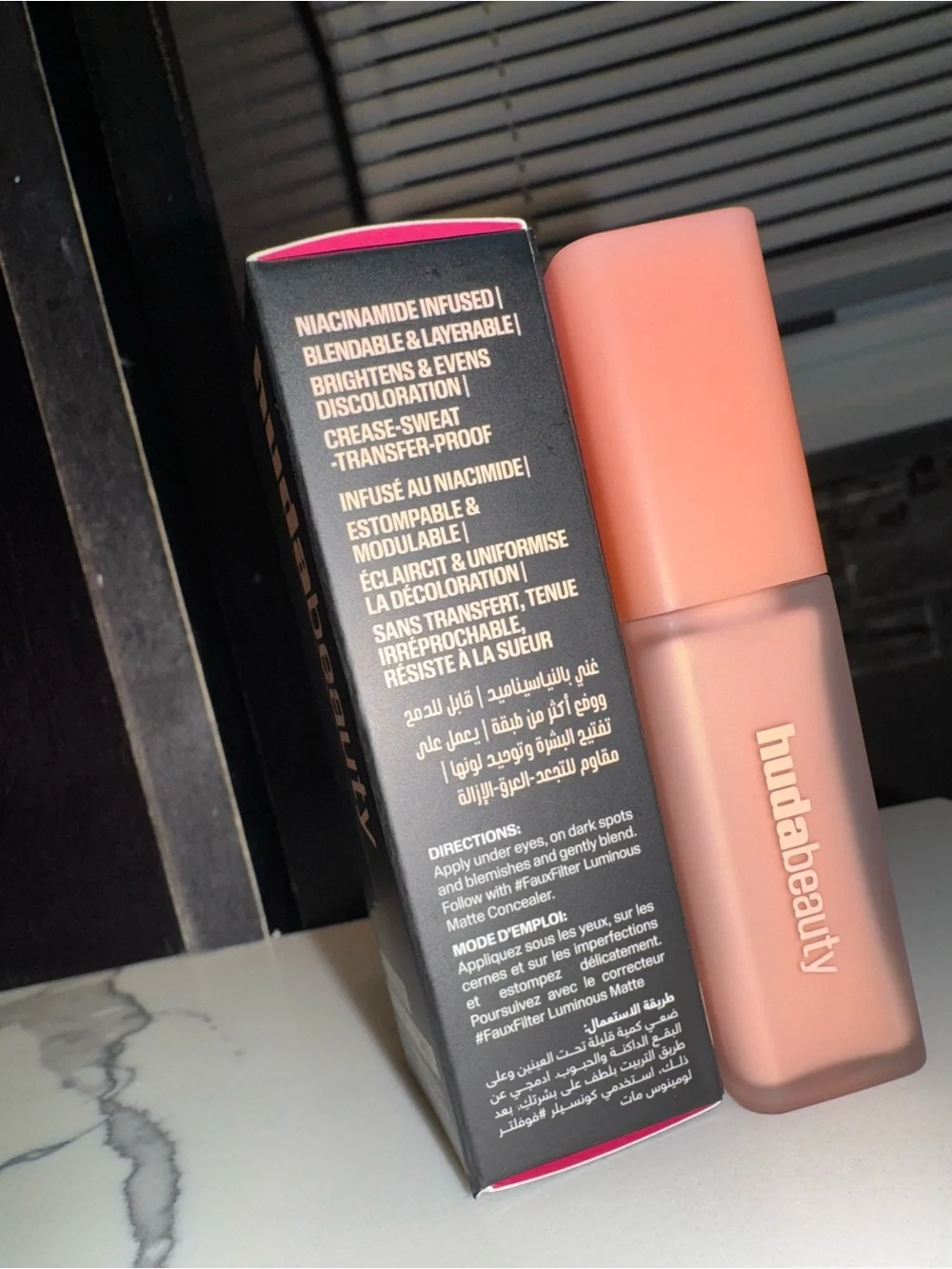 Huda Beauty #FAUXFILTER Under Eye Color Corrector – Pink Pomelo - NEW